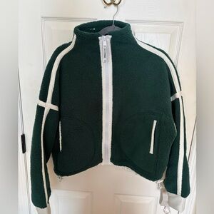 Free People Movement Green & White Fleece